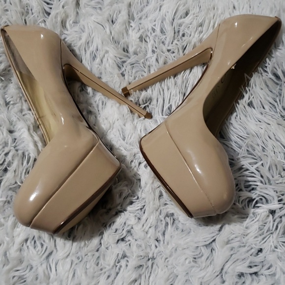 ALDO WOMEN'S BEIGE PLATFORM HIGH HEELS SIZE 6 - Picture 7 of 8